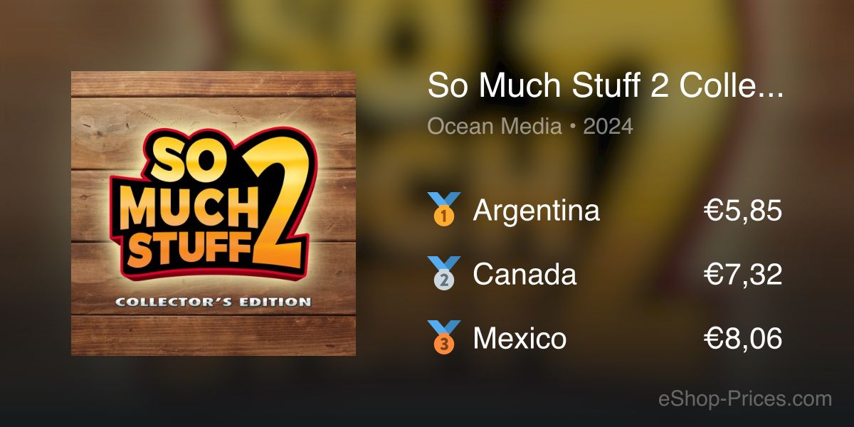 So Much Stuff 2 Collector's Edition | Cheapest eShop Price