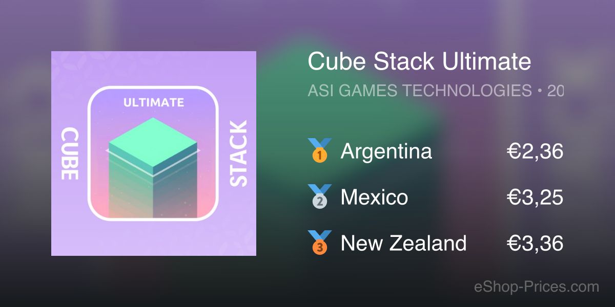 Cube Stack Ultimate | Cheapest eShop Price