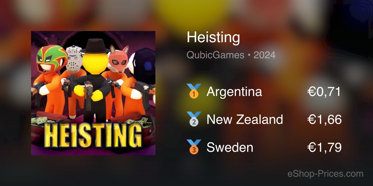Heisting | Cheapest eShop Price
