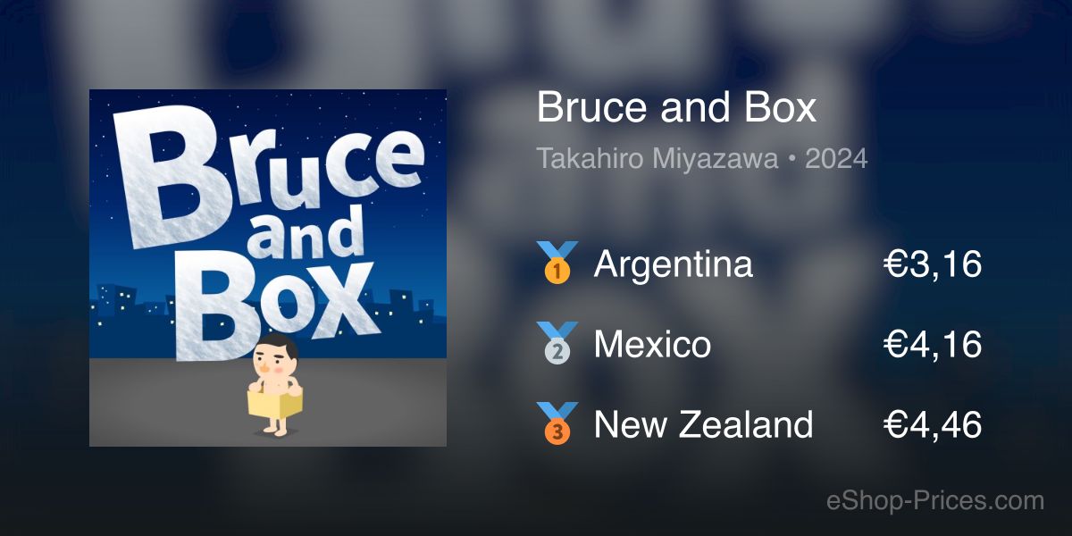 Bruce and Box | Cheapest eShop Price