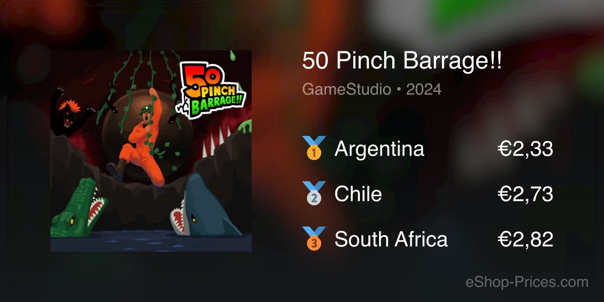 50 Pinch Barrage!! | Cheapest eShop Price