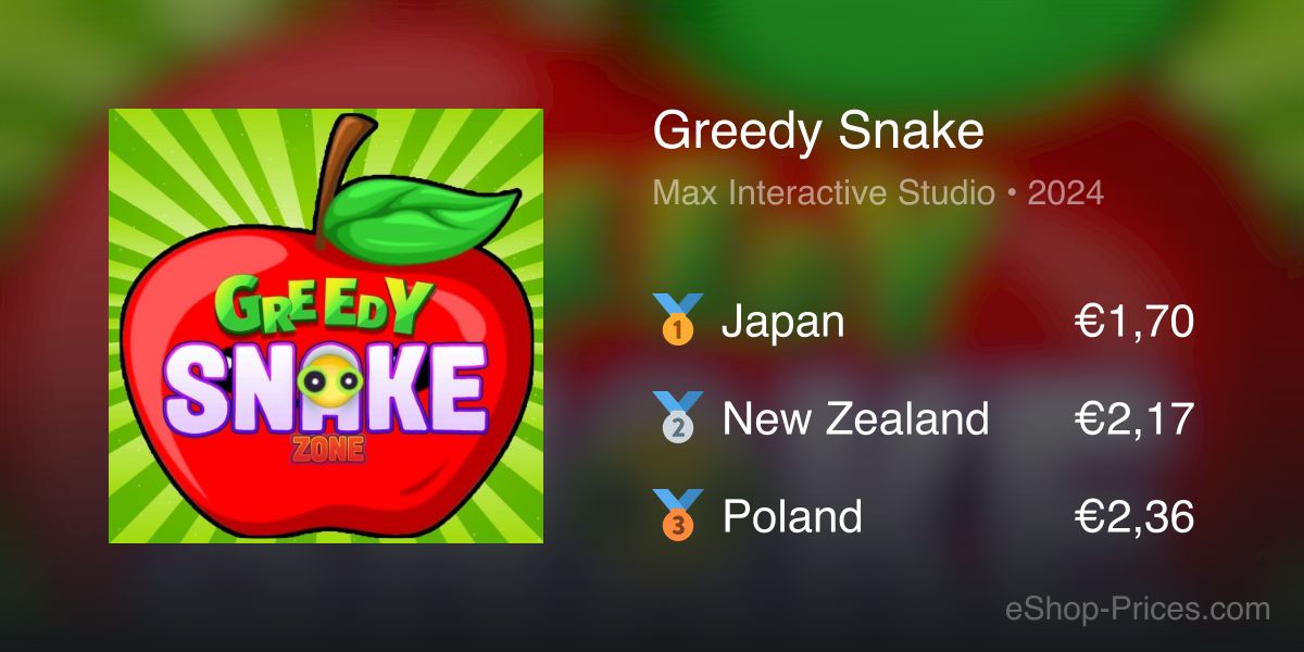 Greedy Snake | Cheapest eShop Price – Thai Baht