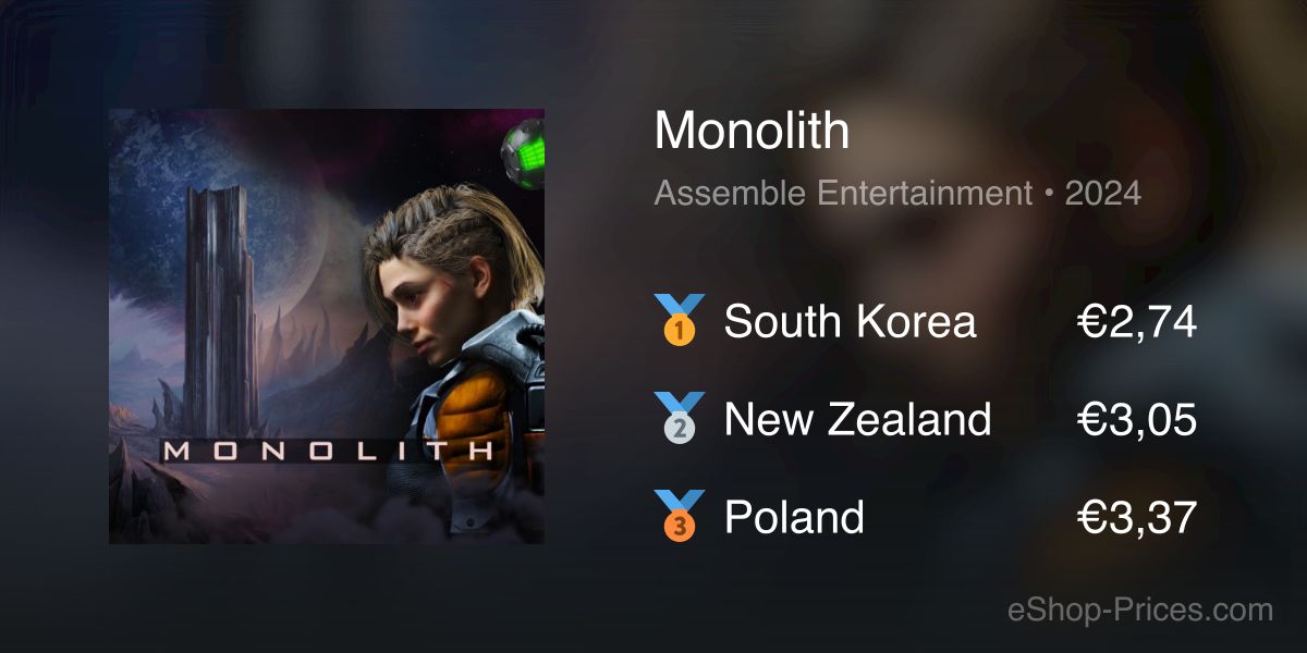 Monolith | Cheapest eShop Price