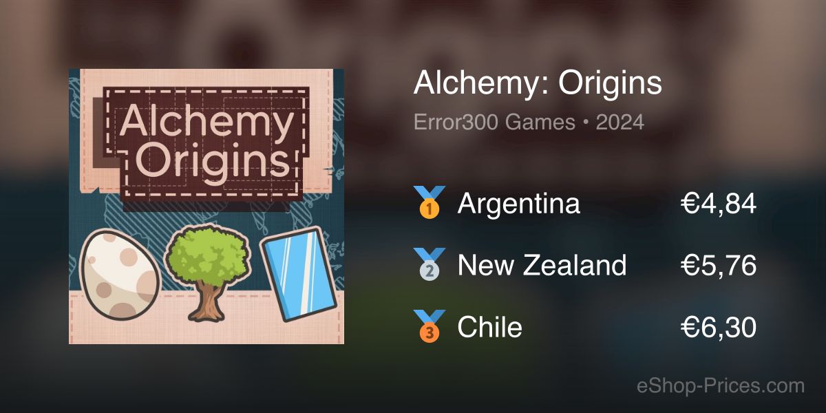 Alchemy: Origins | Cheapest eShop Price