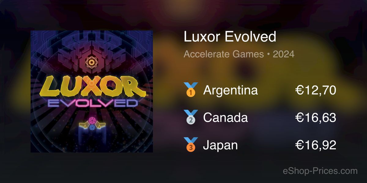 Luxor Evolved | Cheapest eShop Price