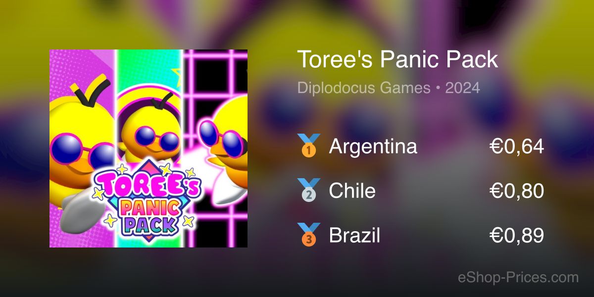 Toree's Panic Pack | Cheapest eShop Price