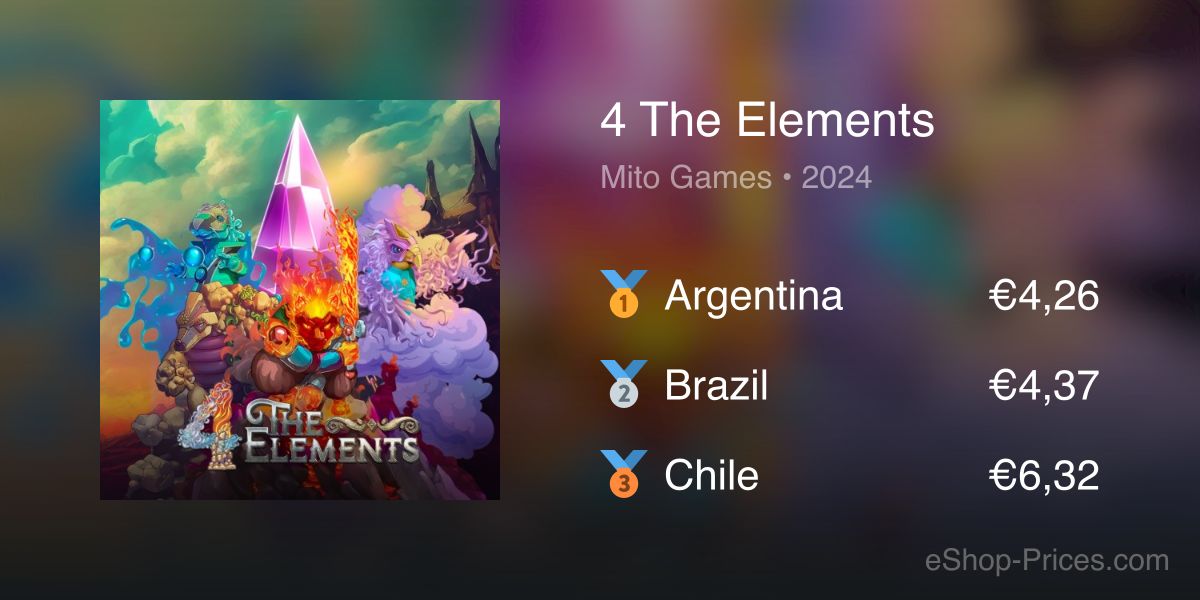 4 The Elements | Cheapest eShop Price