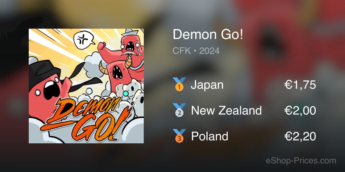 Demon Go Demon Go! | Cheapest eShop Price