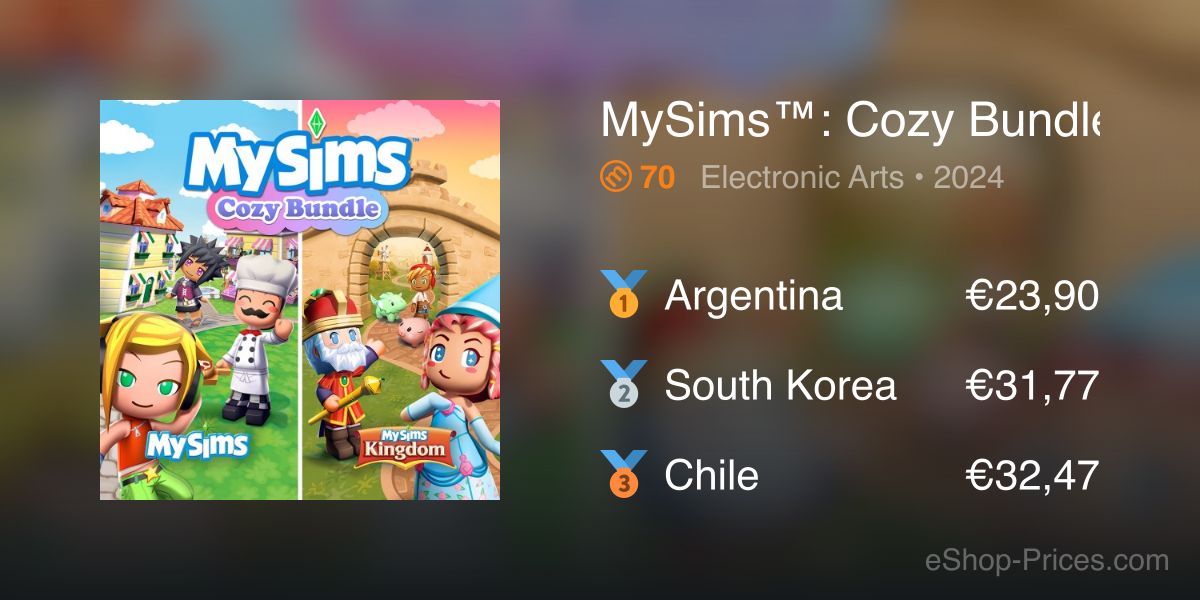 MySims™: Cozy Bundle | Cheapest eShop Price