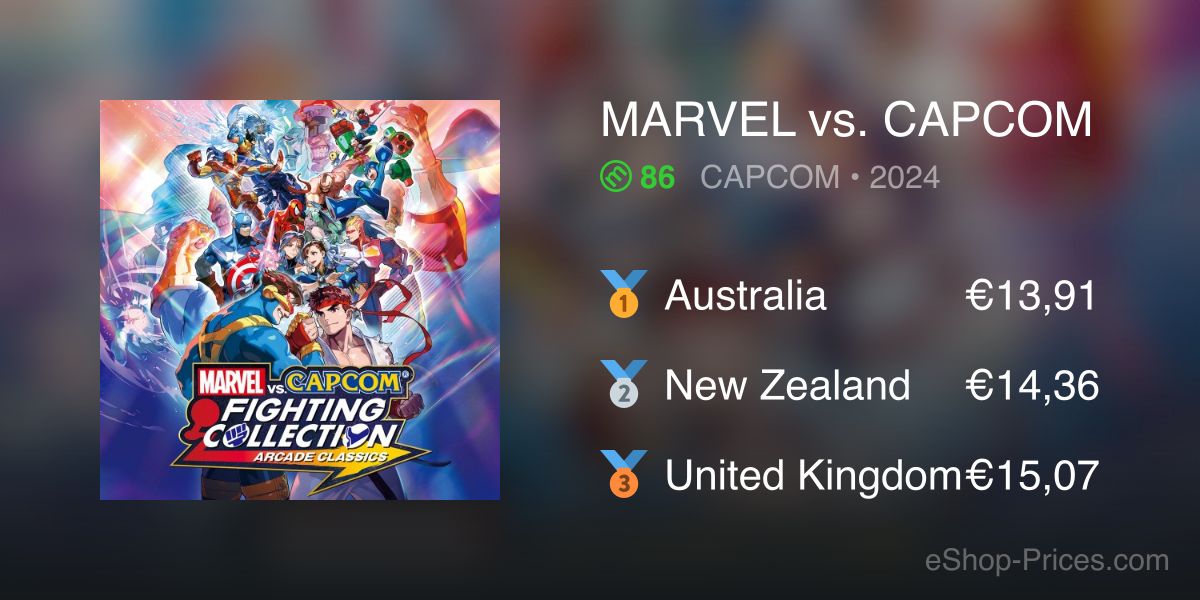MARVEL vs. CAPCOM Fighting Collection: Arcade Classics | Cheapest eShop ...