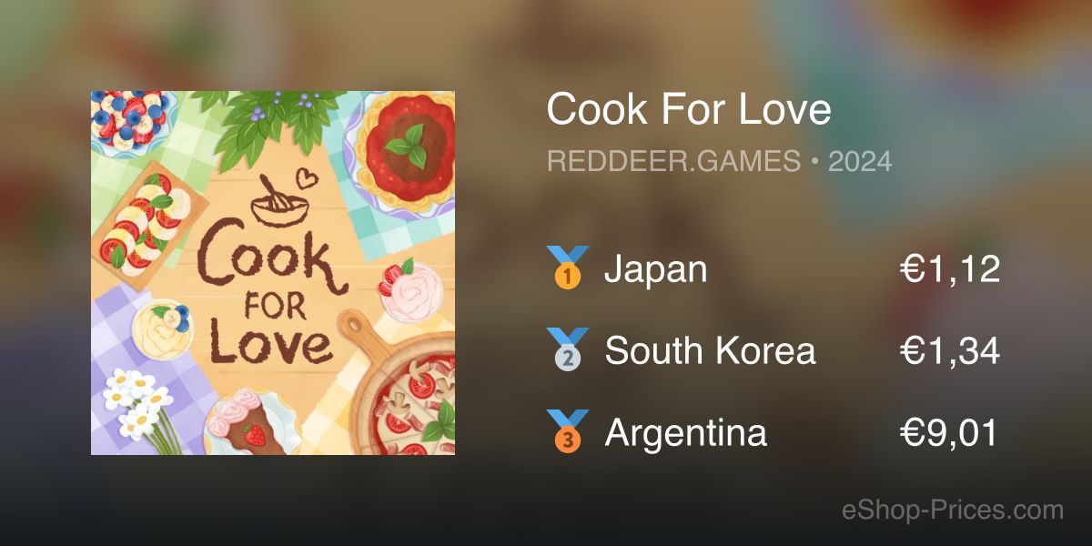 Cook For Love | Cheapest eShop Price – Thai Baht