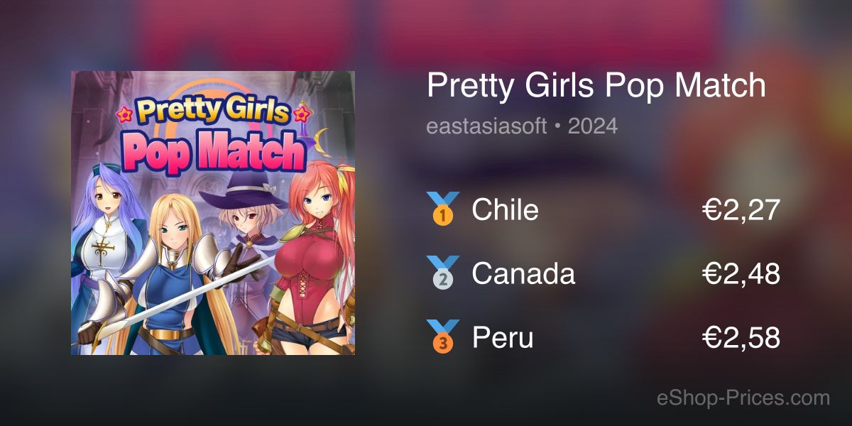 Pretty Girls Pop Match | Cheapest eShop Price