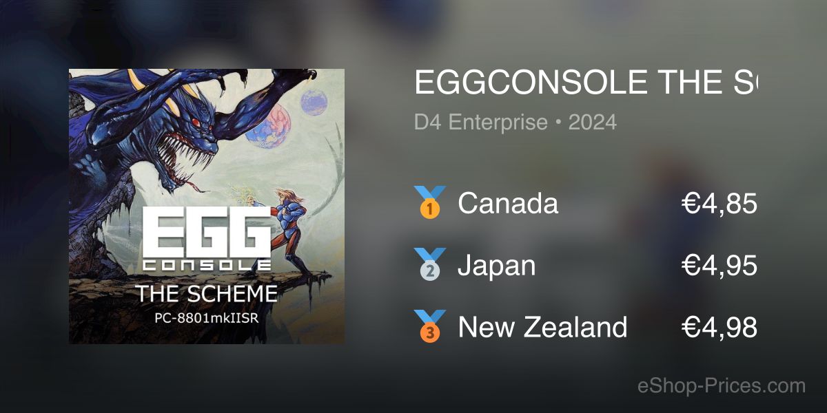 EGGCONSOLE THE SCHEME PC-8801mkIISR | Cheapest eShop Price