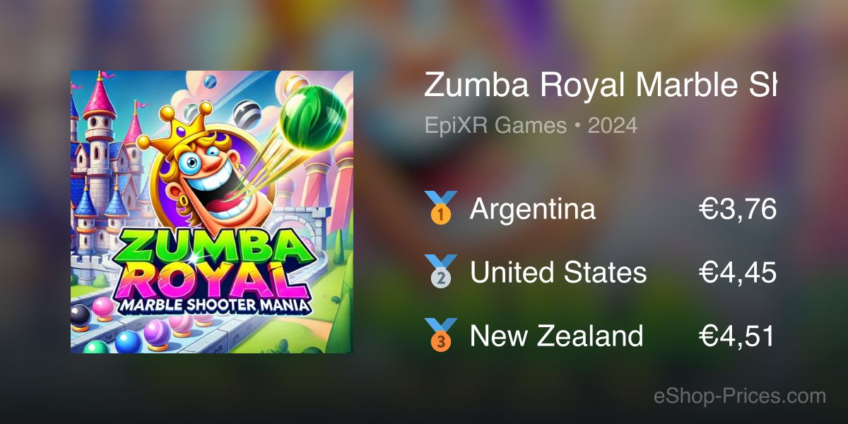 Zumba Royal Marble Shooter Mania | Cheapest eShop Price
