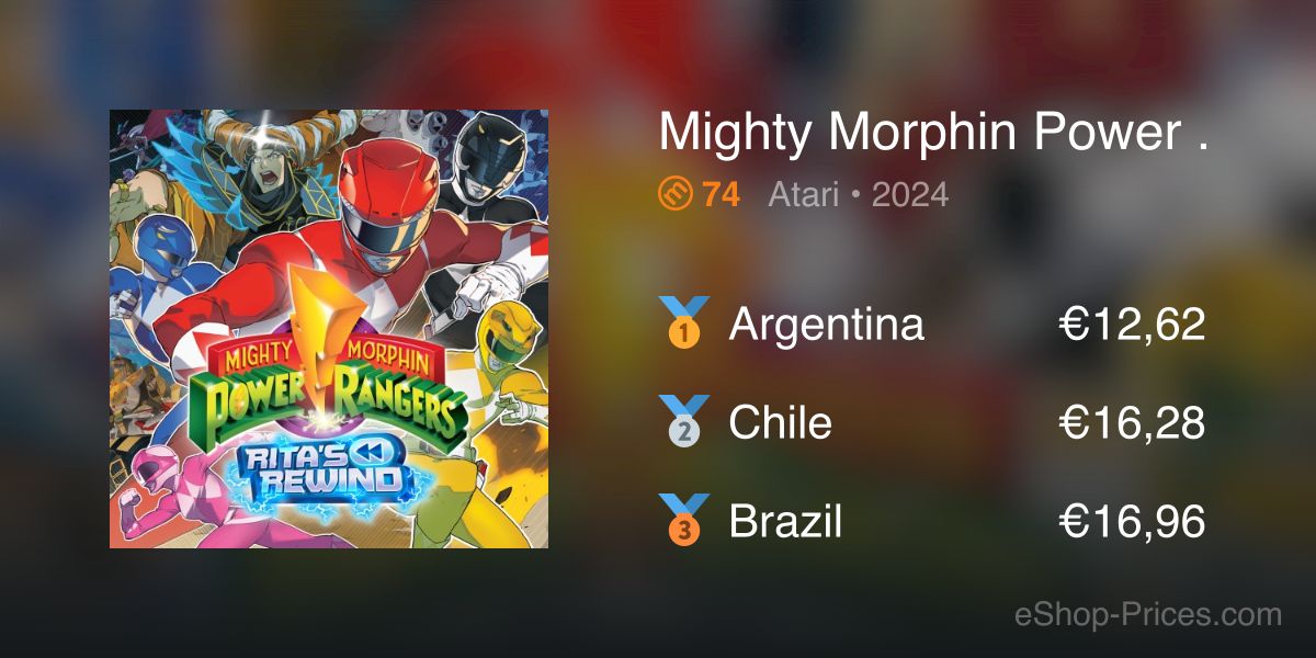 Mighty Morphin Power Rangers: Rita's Rewind | Cheapest eShop Price ...