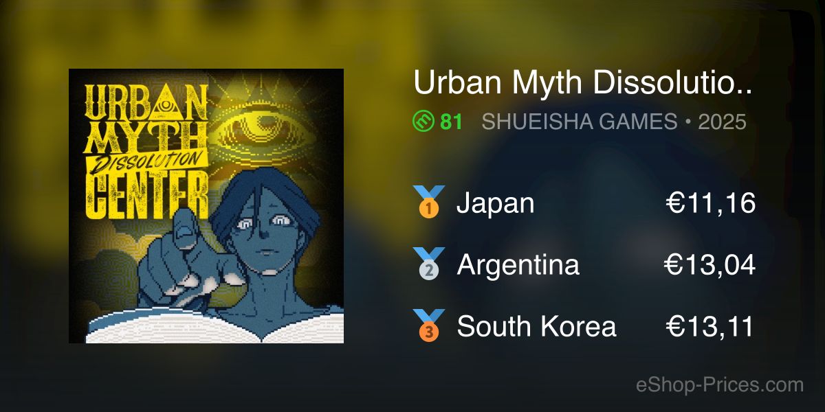 Urban Myth Dissolution Center | Cheapest eShop Price – South Korean Won
