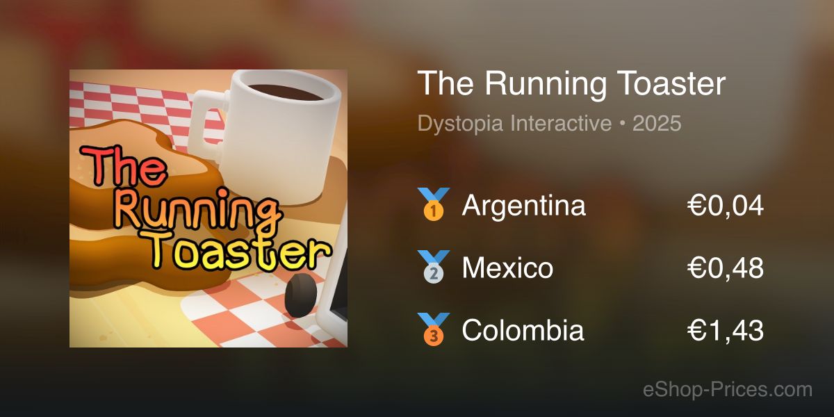 The Racing Toaster The Running Toaster | Cheapest eShop Price