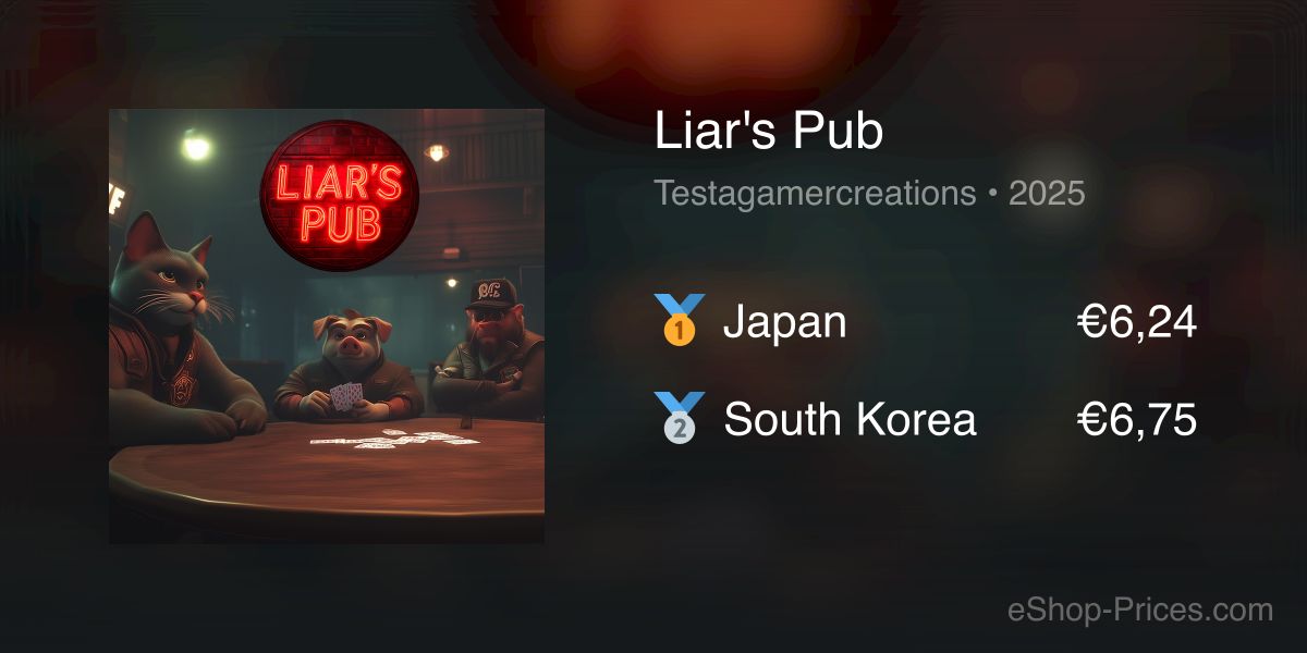 Liar's Pub | Cheapest eShop Price