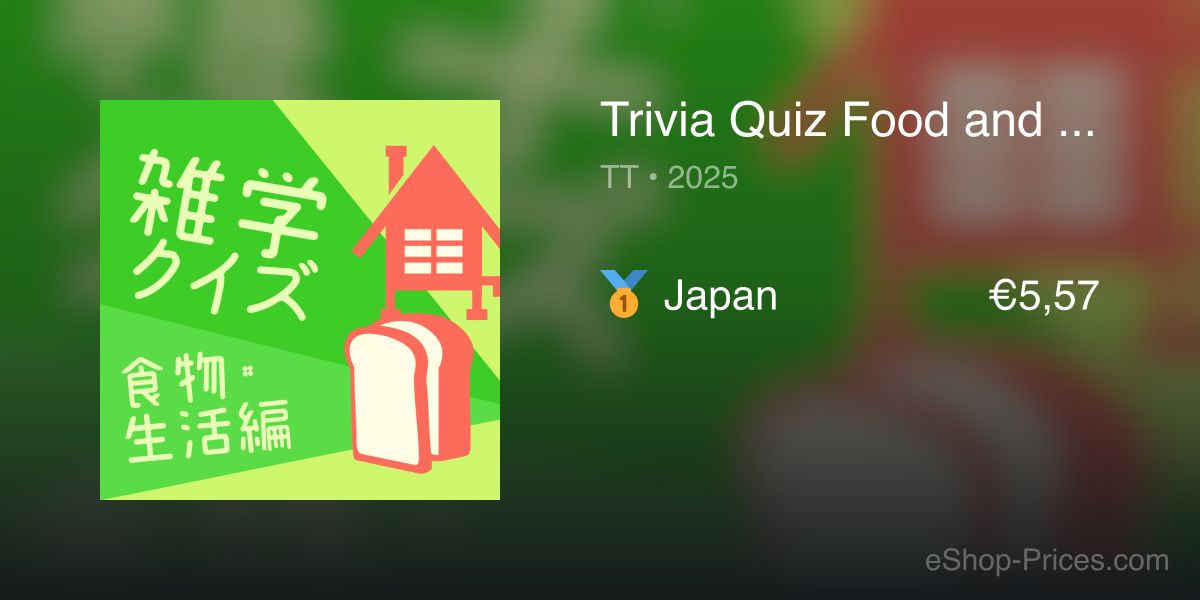 Trivia Quiz Food and Life Edition - A common sense learning and ...