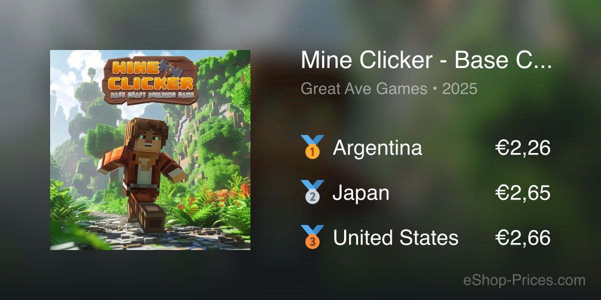 Base Clicker Mine Clicker - Base Craft Building Game | Cheapest eShop Price