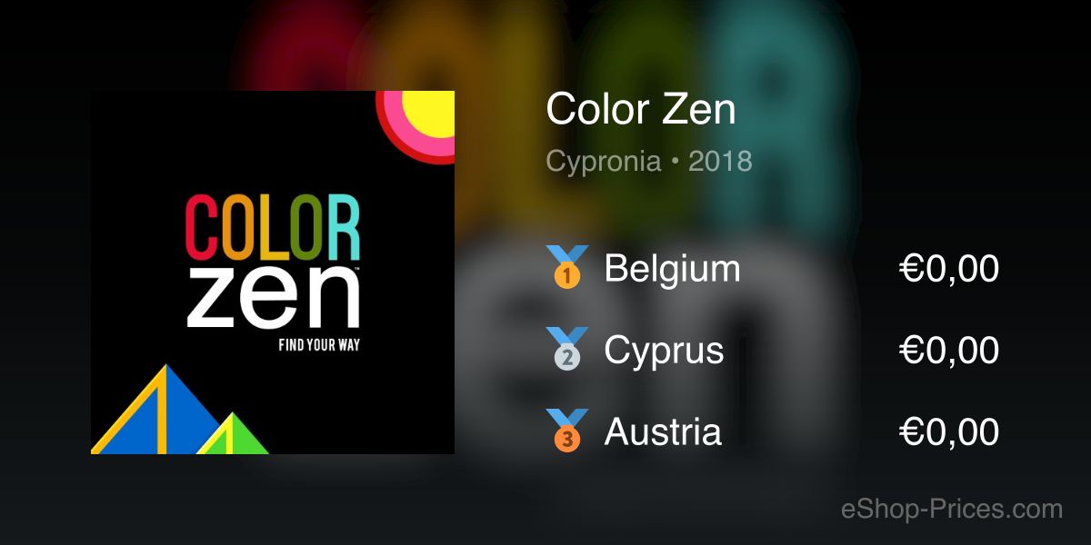 Color Zen | Cheapest eShop Price