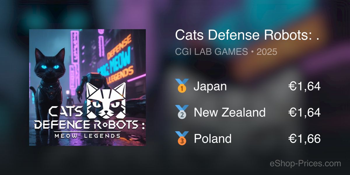 Cats Defense Robots: Meow Legends | Cheapest eShop Price