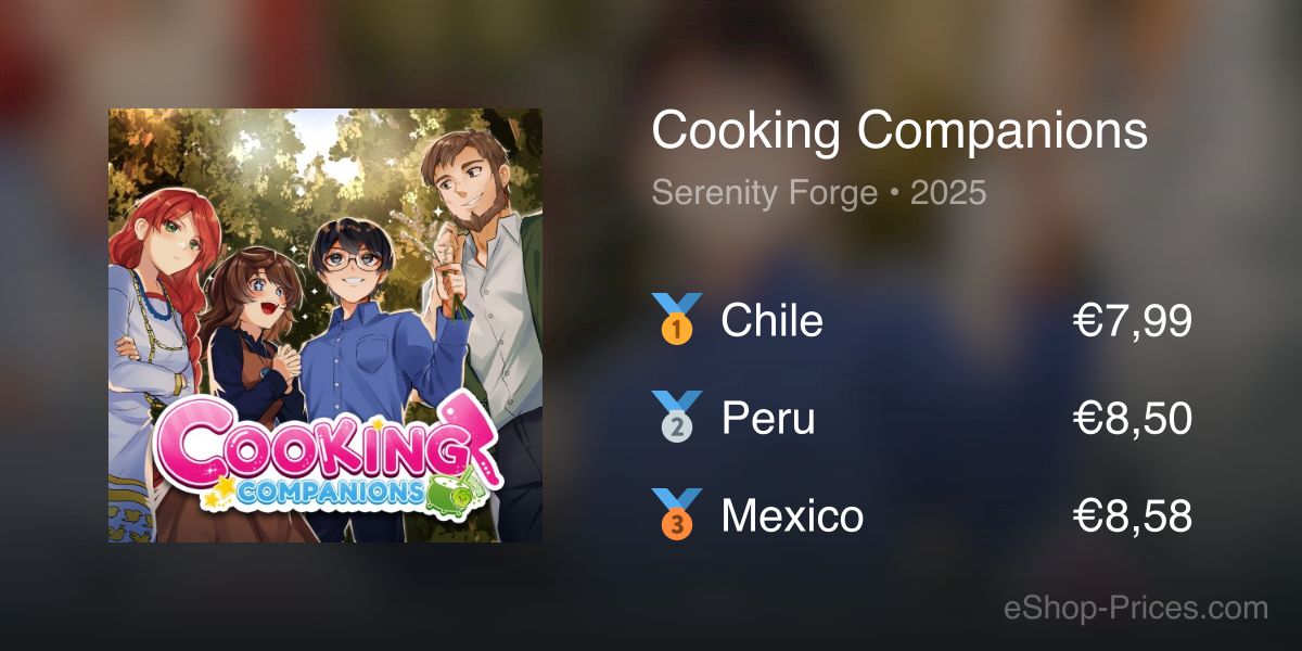Cooking Companions | Cheapest eShop Price