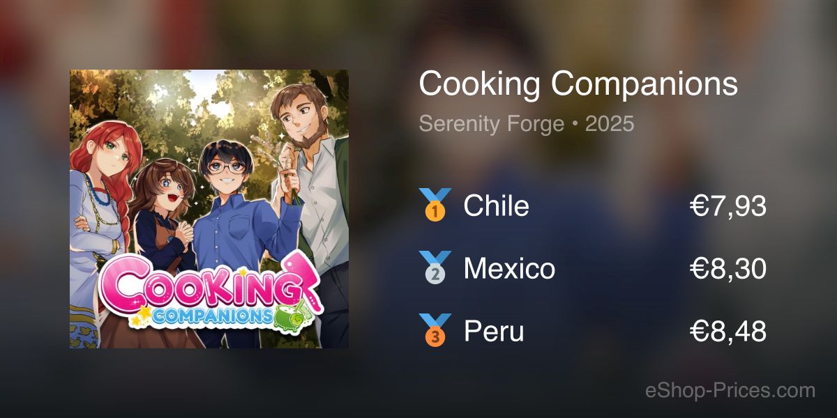 Cooking Compions Cooking Companions | Cheapest eShop Price