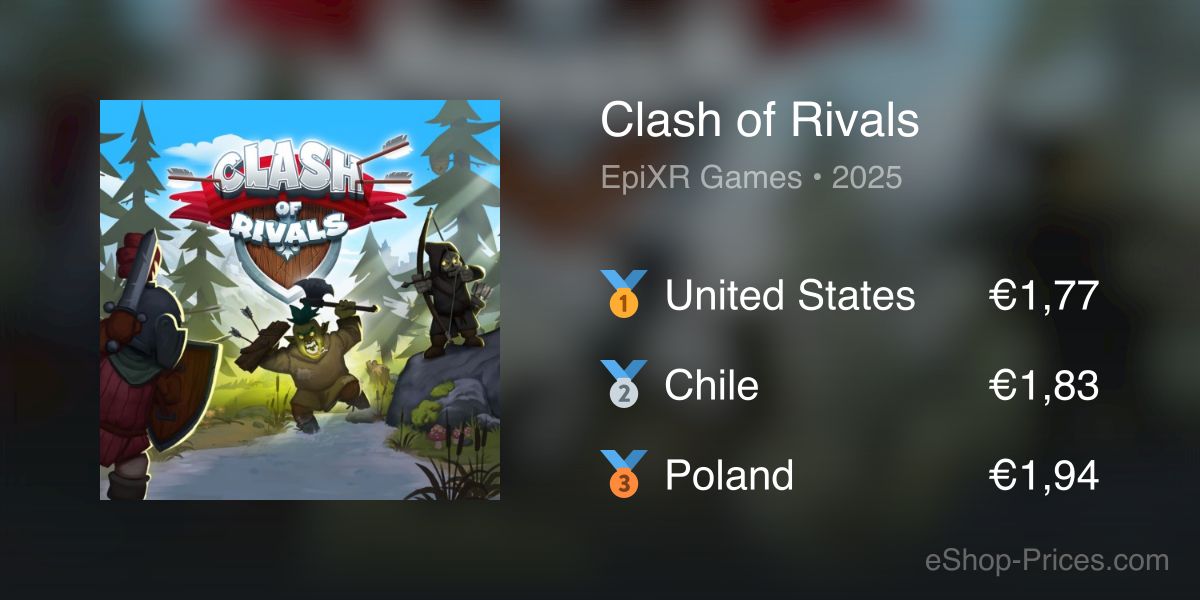 Clash of Rivals | Cheapest eShop Price
