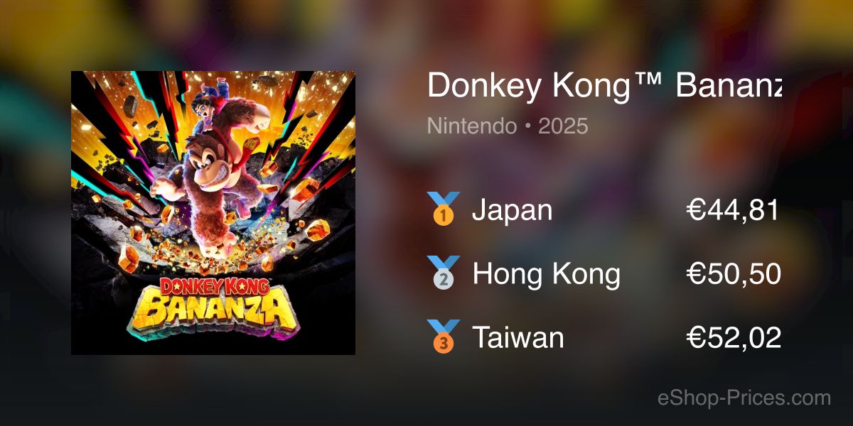 Donkey Kong™ Bananza | Cheapest eShop Price – Brazilian Real
