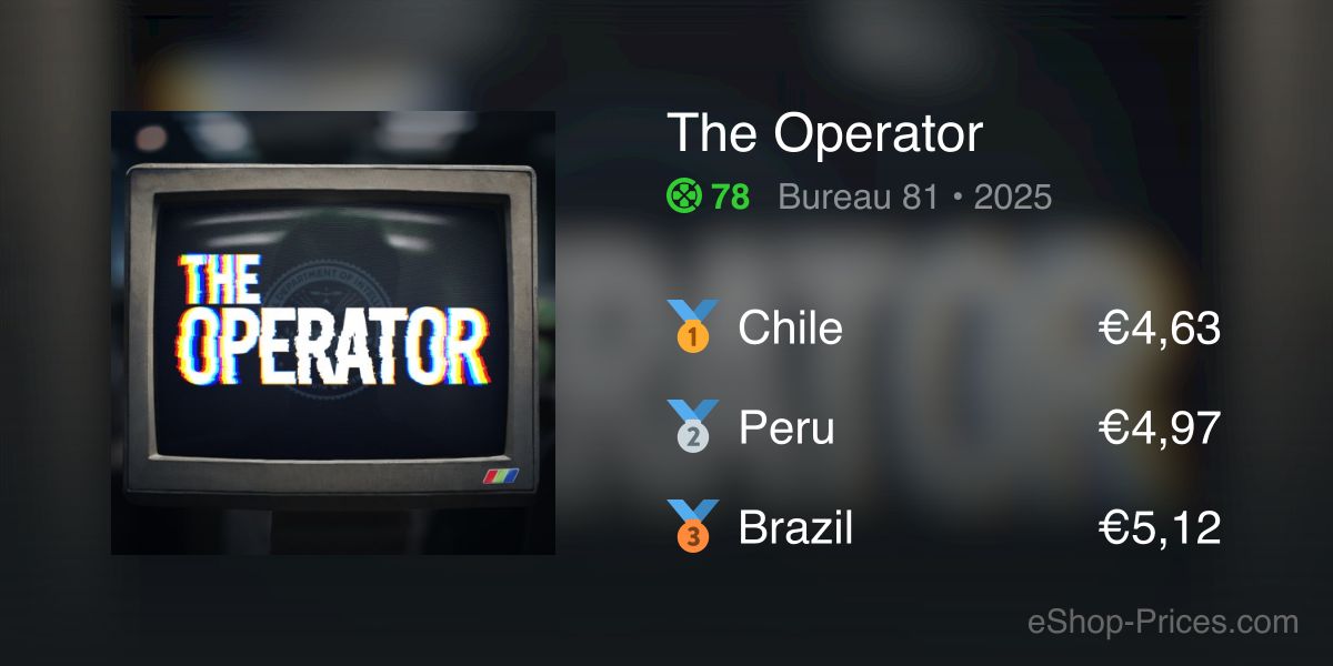 The Operator | Cheapest eShop Price