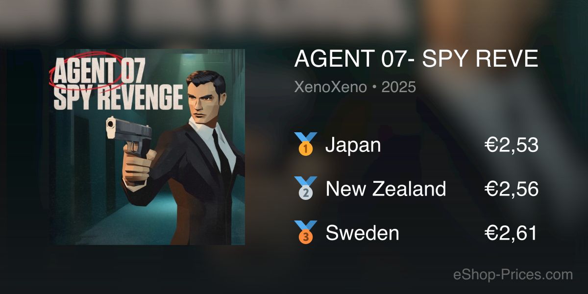 AGENT 07- SPY REVENGE | Cheapest eShop Price
