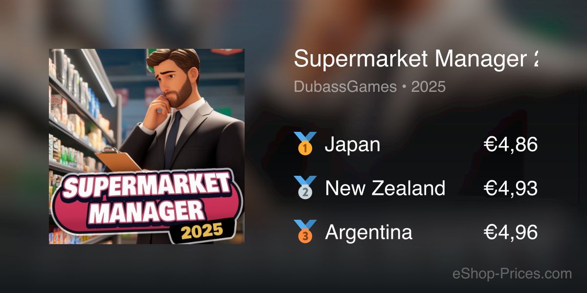 Supermarket Manager 2025 | Cheapest eShop Price
