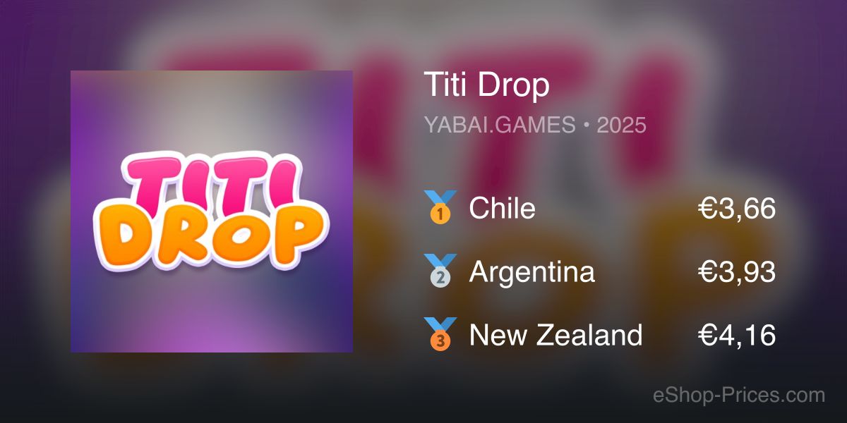 Titi Drop | Cheapest eShop Price