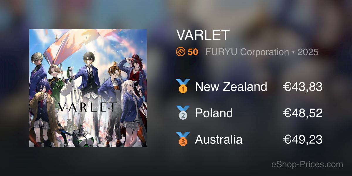 VARLET | Cheapest eShop Price