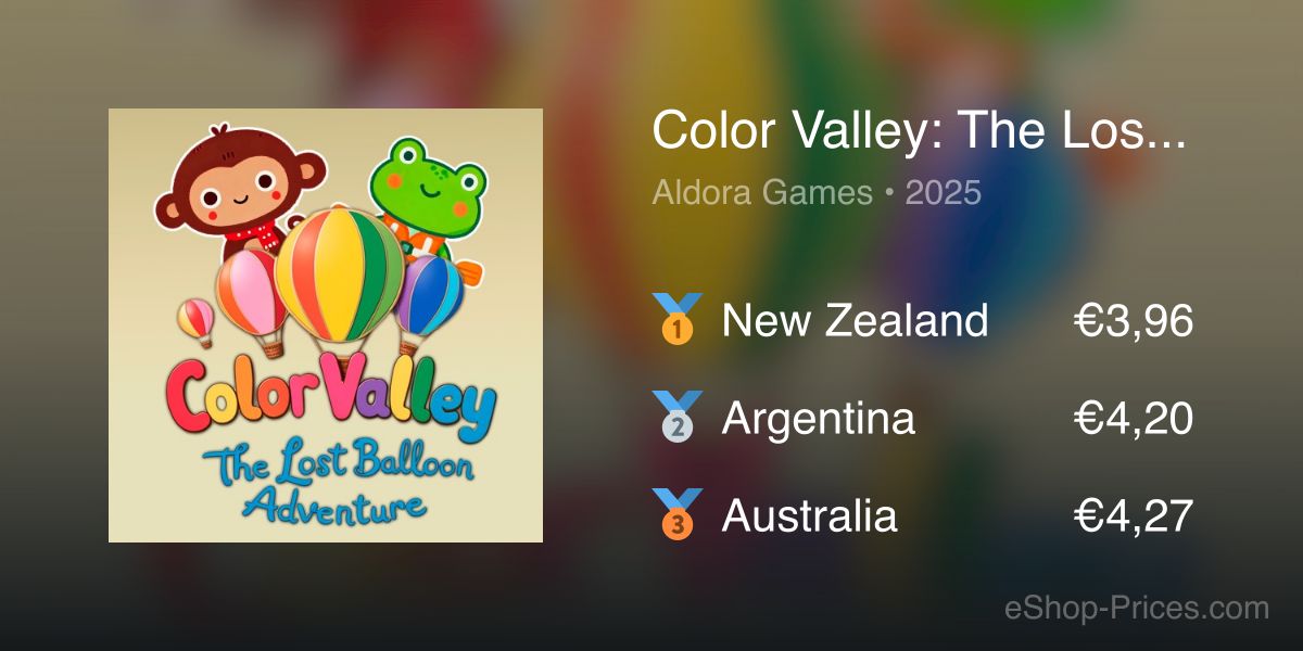 Color Valley: The Lost Balloon Adventure | Cheapest eShop Price