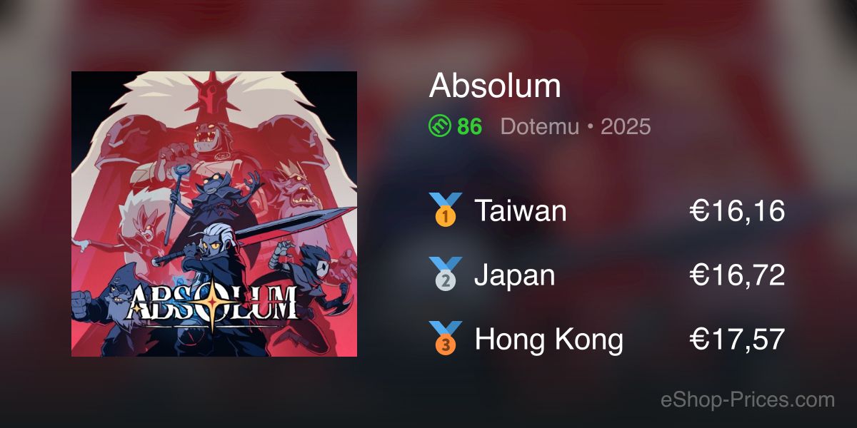 Absolum | Cheapest eShop Price