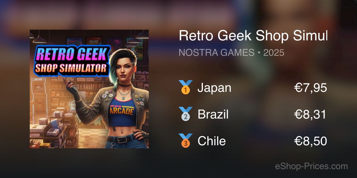 Retro Geek Shop Simulator | Cheapest eShop Price