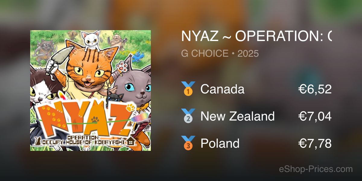 NYAZ ~ OPERATION: OCCUPY HOUSE OF KOBAYASHI ~ | Cheapest eShop Price
