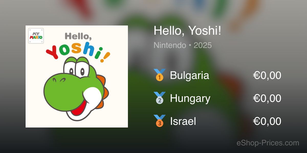 Hello, Yoshi! | Cheapest eShop Price