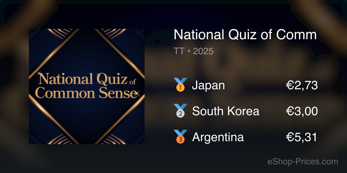 National Quiz of Common Sense | Cheapest eShop Price