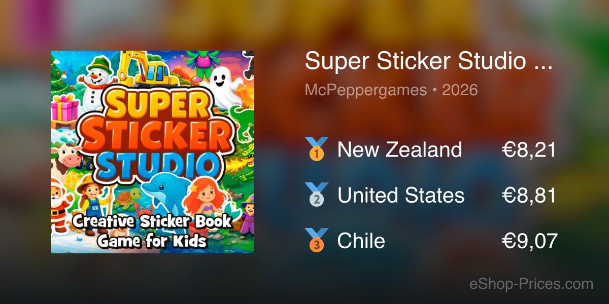 Sticker Store Game Super Sticker Studio - Creative Sticker Book Game for Kids | Cheapest ...