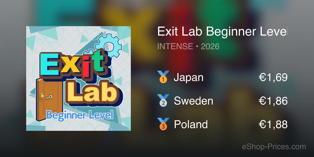 Exit Lab Beginner Level | Cheapest eShop Price