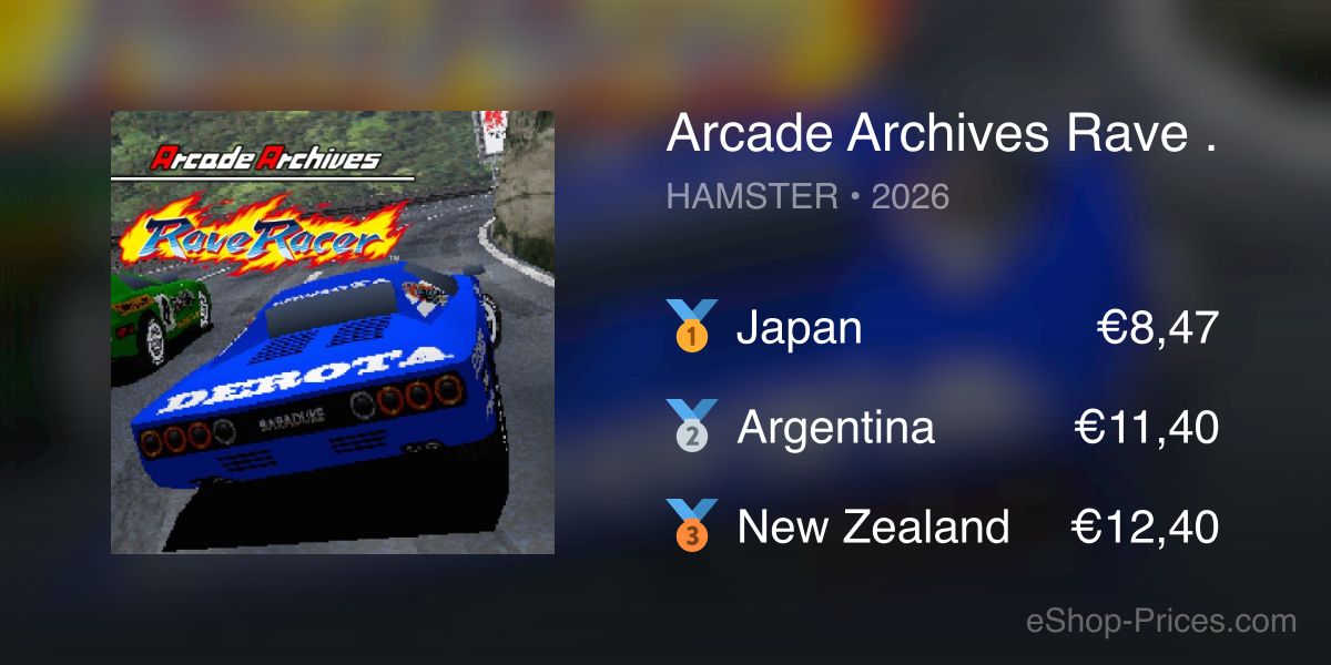 Arcade Rave Arcade Archives Rave Racer | Cheapest eShop Price