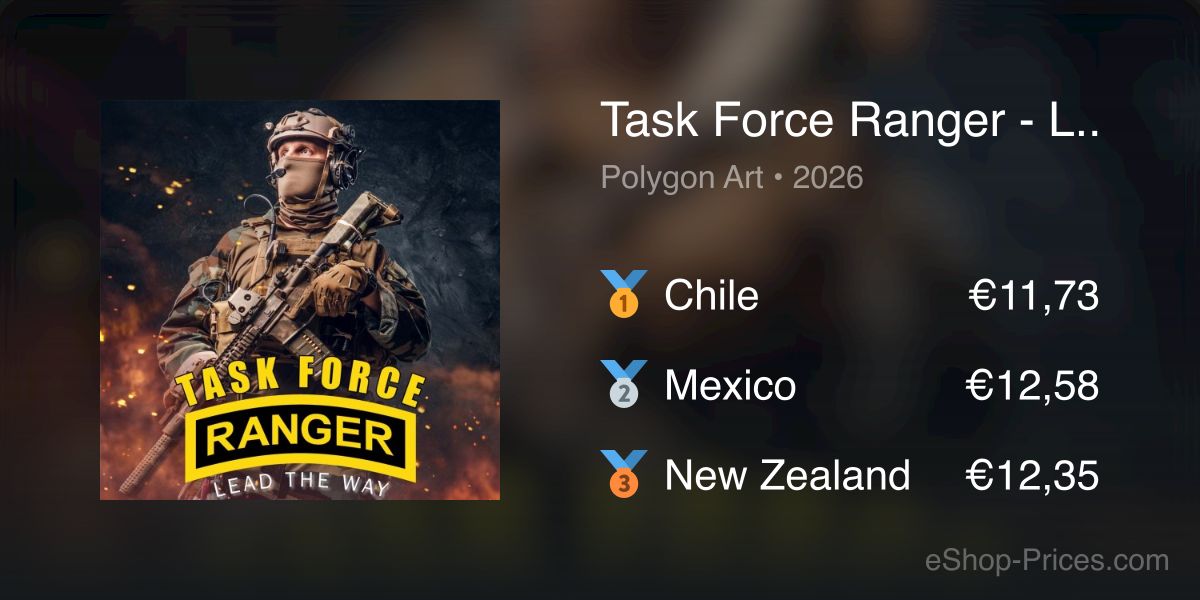 Task Force Ranger - Lead the way! | Cheapest eShop Price