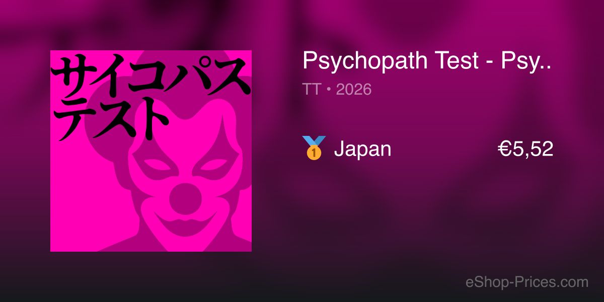 Psychopath Test - Psychological Reasoning Dark 4 Choice Game | Cheapest ...