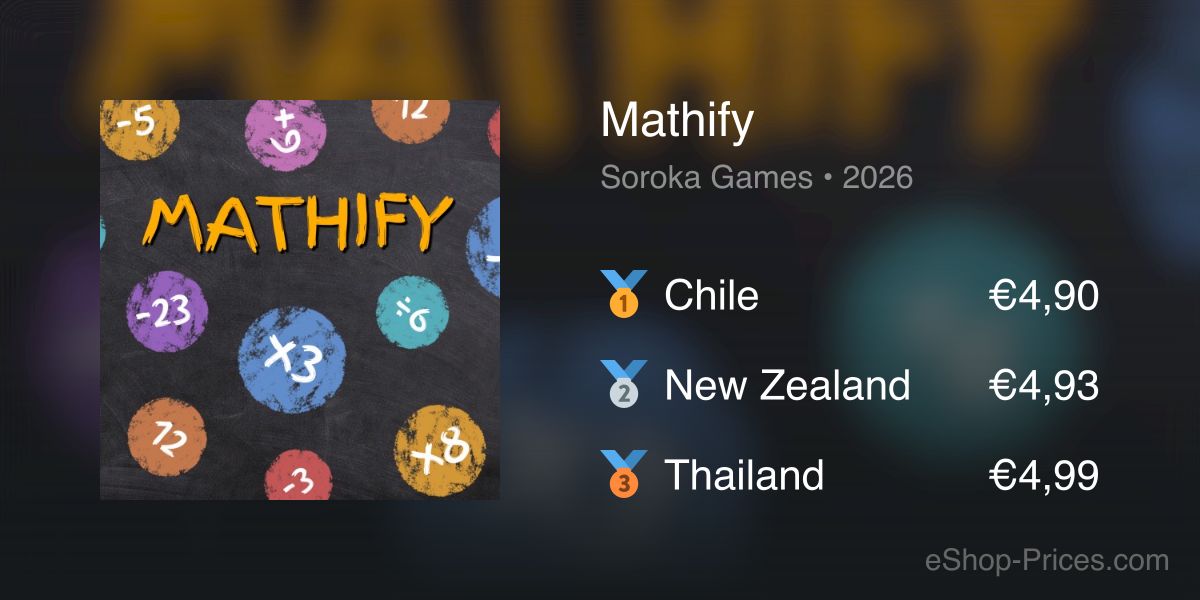 Mathify Games Mathify | Cheapest eShop Price
