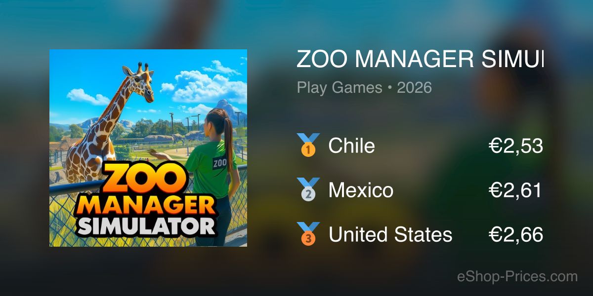 ZOO MANAGER SIMULATOR | Cheapest eShop Price