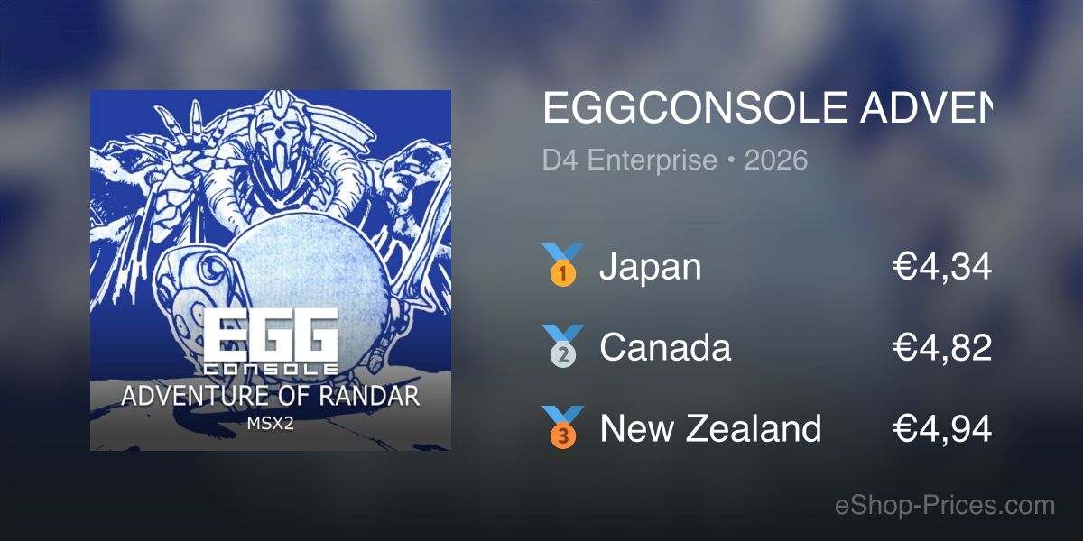 EGGCONSOLE ADVENTURE OF RANDAR MSX2 | Cheapest eShop Price