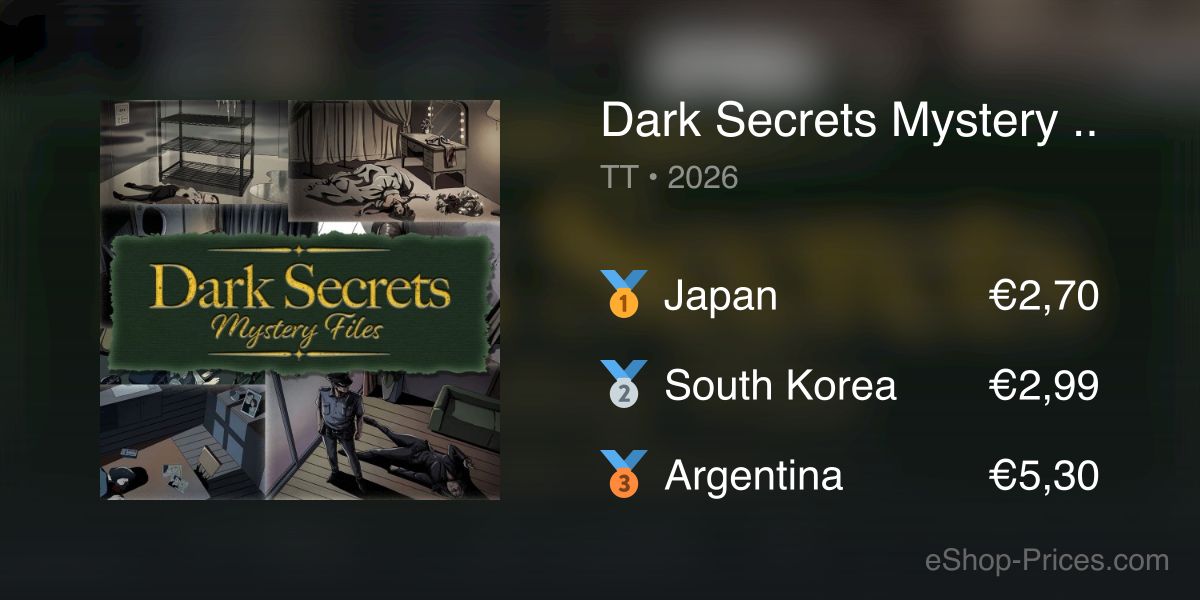 Dark Secrets Mystery Files | Cheapest eShop Price